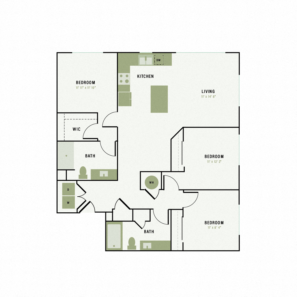 Floor plan layout diagram for C2